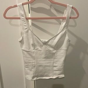 white reformation tank top